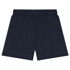 Boys Mini Me Navy Blue Logo Swim , 1, hi-res