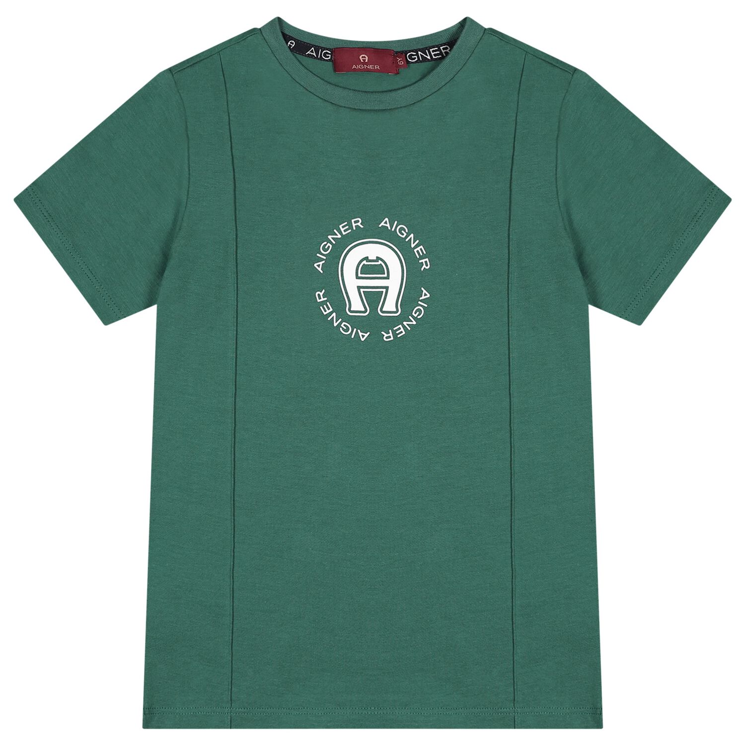 Boys Green Logo T-Shirt, 1, hi-res
