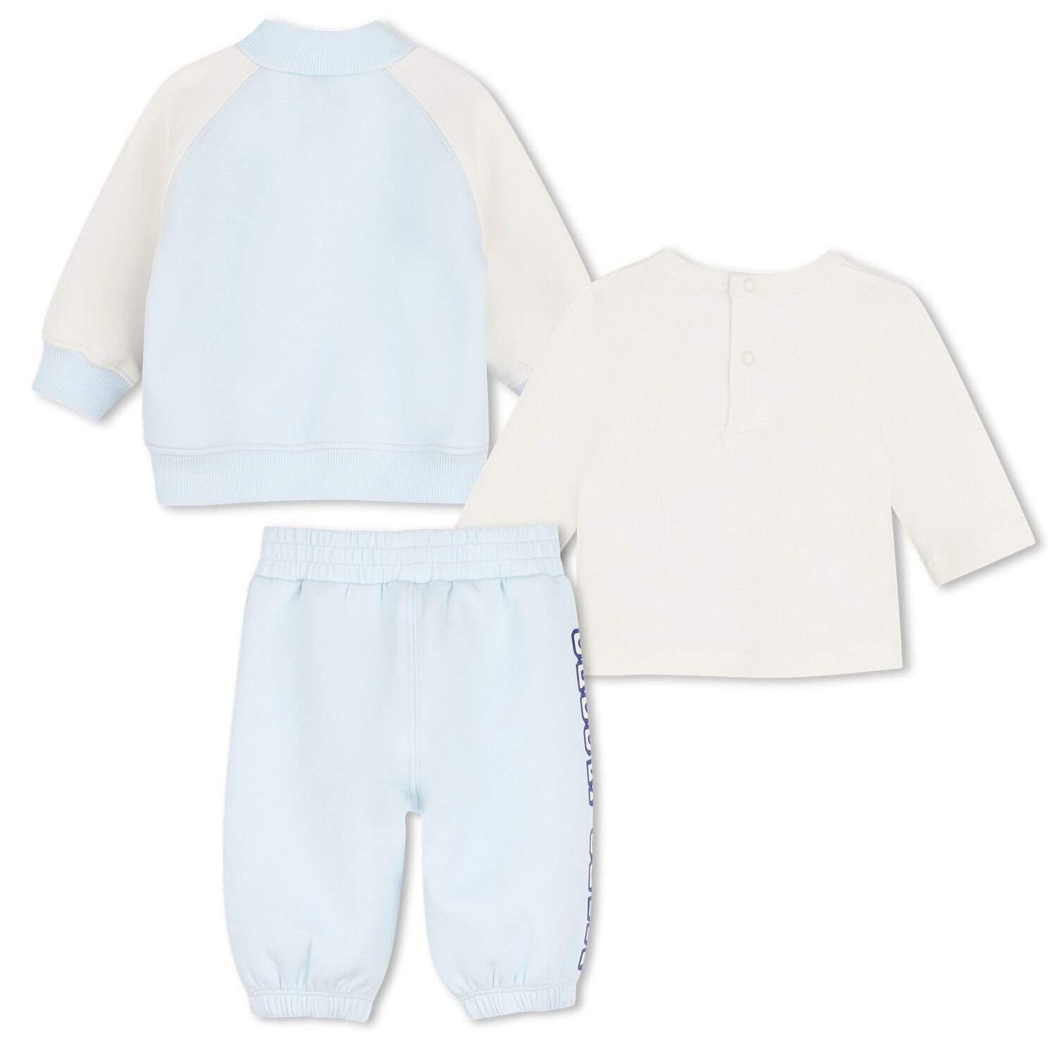 Younger Blue & Ivory Logo Tracksuit Set, 1, hi-res