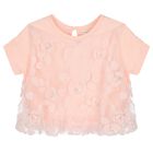Girls Pink Sequin Tulle Top, 2, hi-res