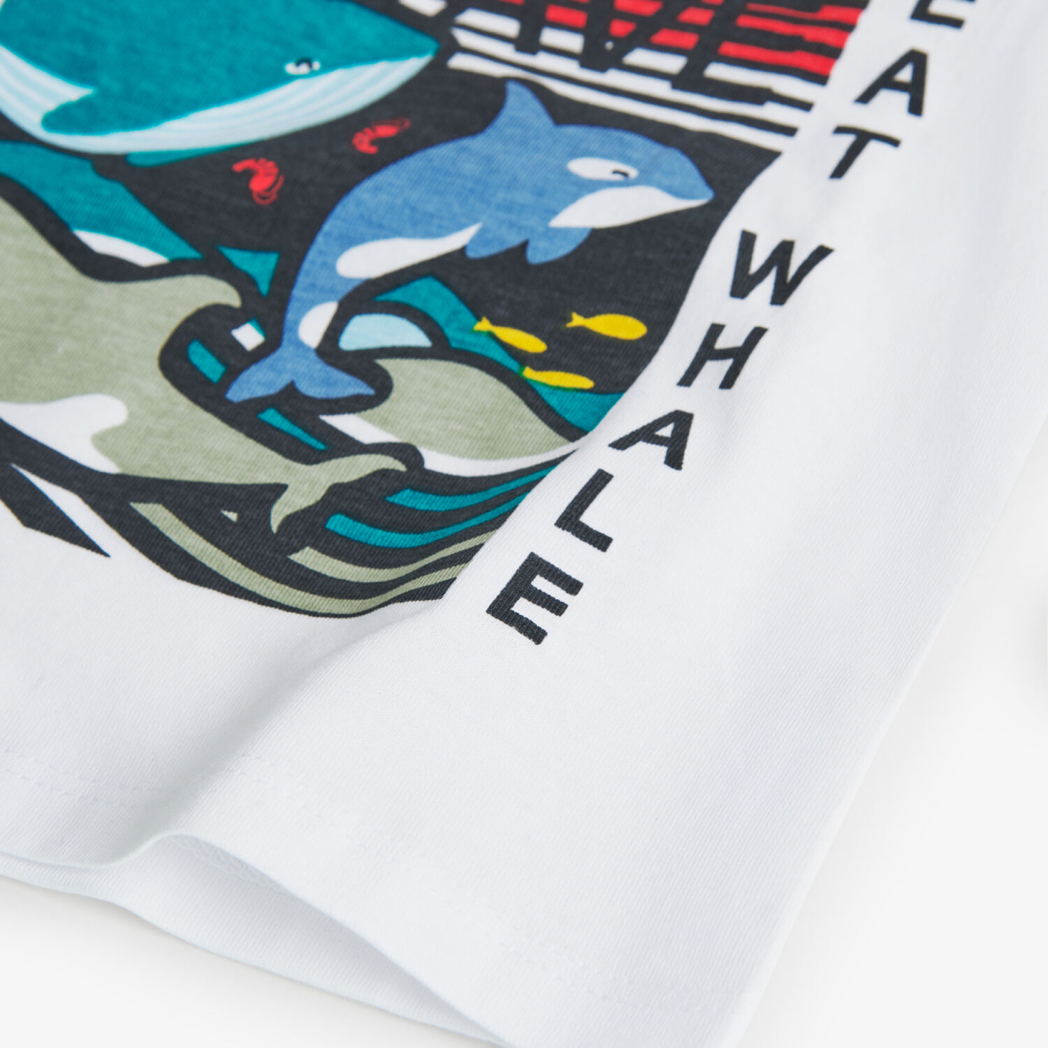 Boys White Whales T-Shirt, 1, hi-res