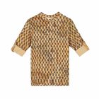 Boys Beige Geo Map Long Sleeve Top, 1, hi-res