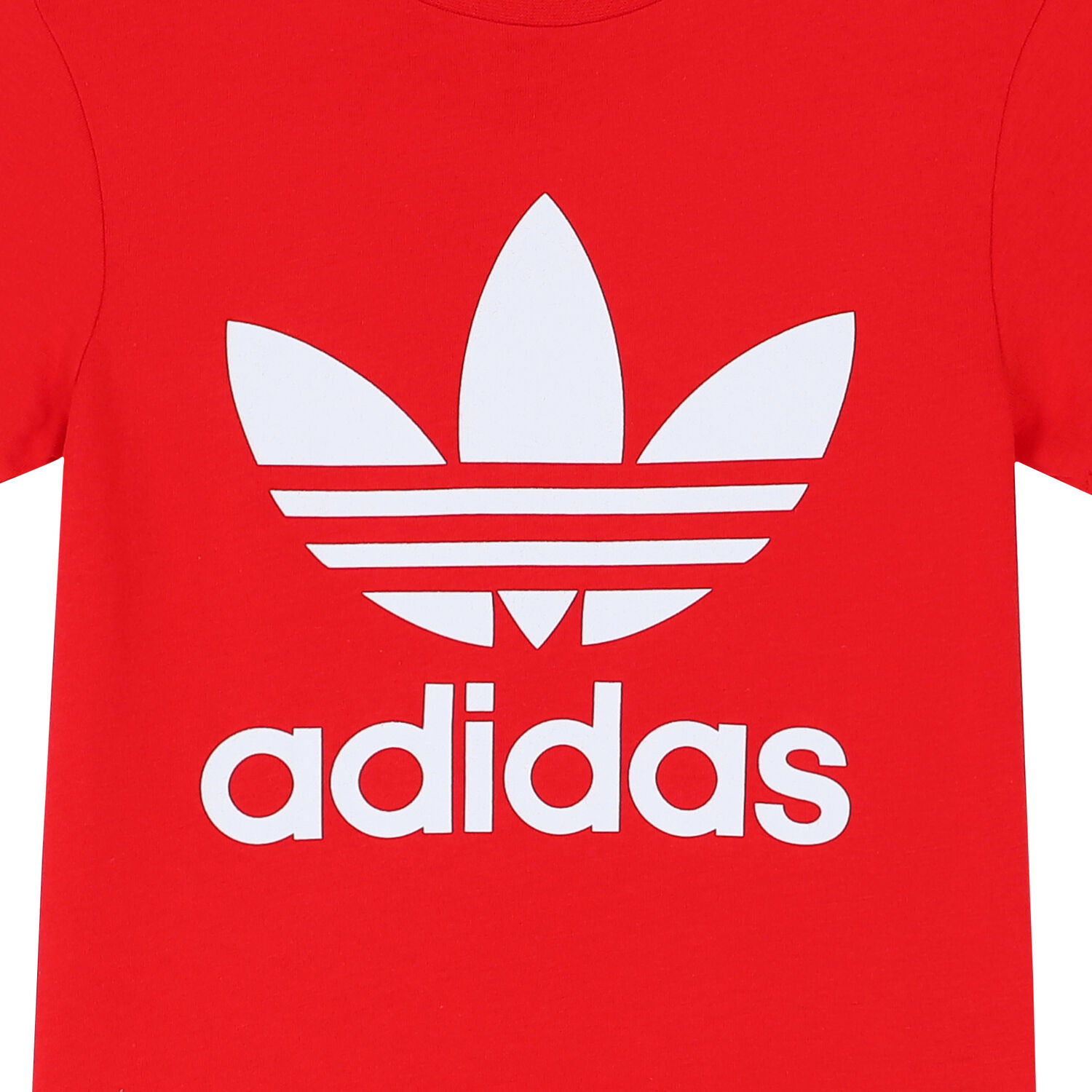 Boys Red Trefoil Logo T-Shirt, 3, hi-res