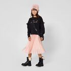 Mini Me Girls Black Logo Pearl Sweatshirt, 1, hi-res
