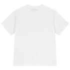Boys White Logo T-Shirt, 1, hi-res