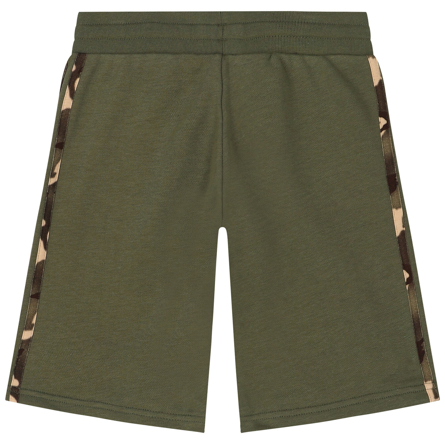 Khaki Green Logo Shorts, 1, hi-res