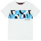 Boys White Logo T-Shirt, 2, hi-res