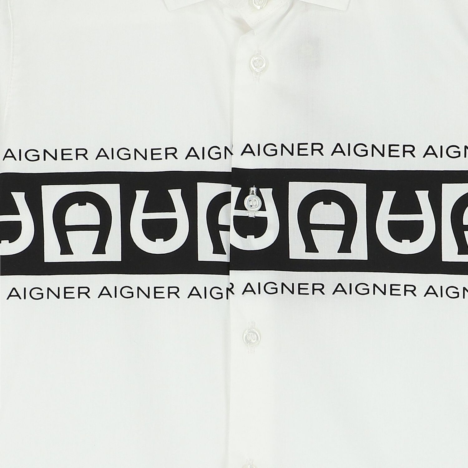 Boys White Logo Shirt, 1, hi-res image number null