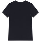 Boys Navy Logo T-Shirt, 1, hi-res