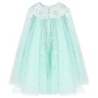 Girls Green Sequin Tulle Dress, 1, hi-res