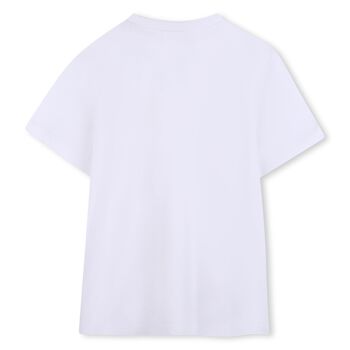 Boys Mini Me White Logo T-Shirt