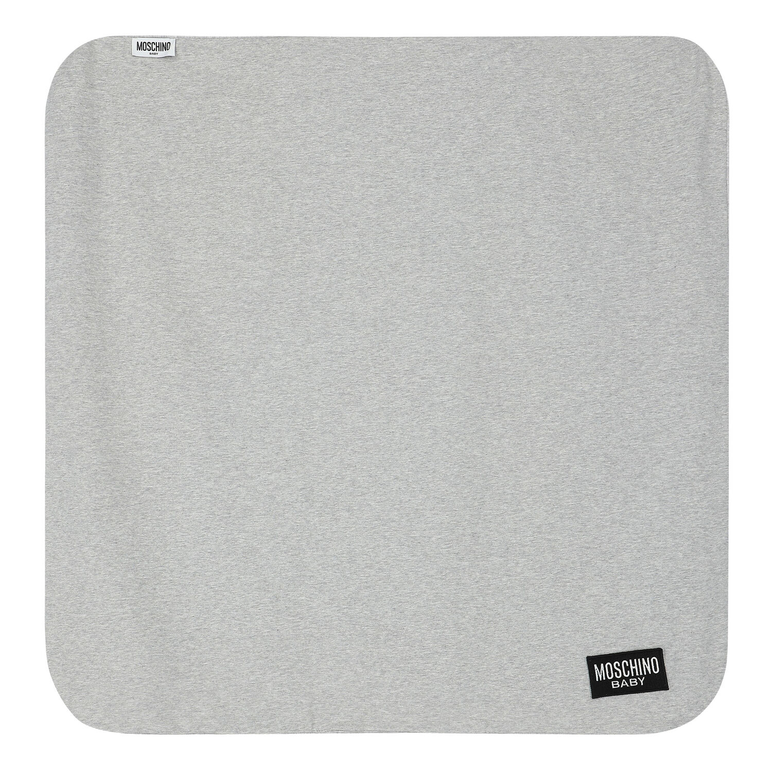 Grey Teddy Bear Logo Baby Blanket, 2, hi-res