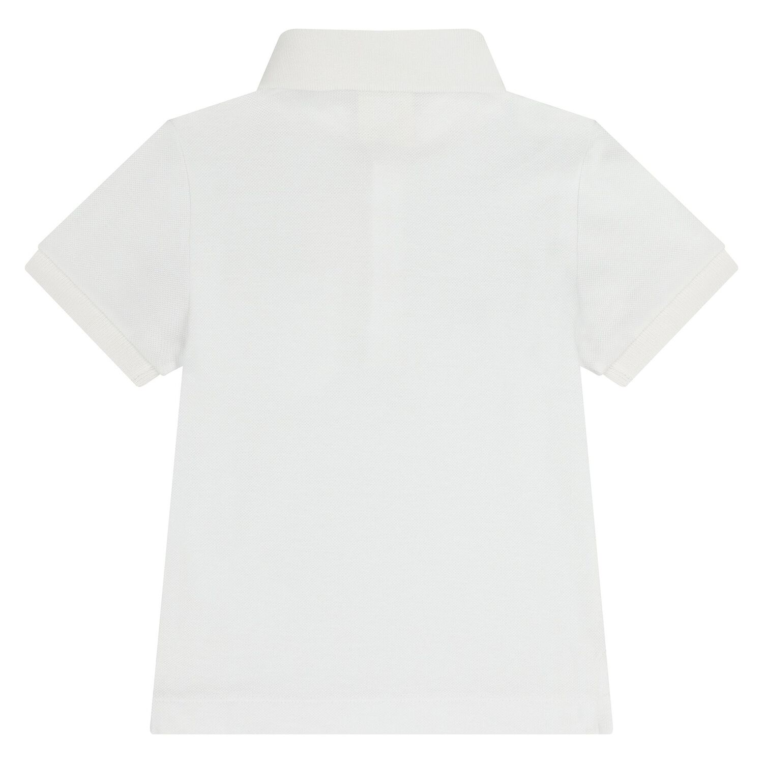 Younger Boys White logo Polo Shirt, 1, hi-res