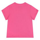 Younger Girls Pink & White Teddy Bear Shorts Set, 5, hi-res