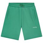 Boys Green Logo Jersey Shorts, 2, hi-res