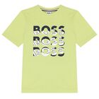 Boys Green Logo T-Shirt, 6, hi-res