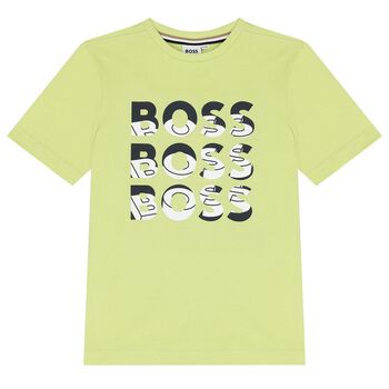 Boys Green Logo T-Shirt