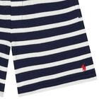 Boys Navy Blue & White Shorts, 1, hi-res
