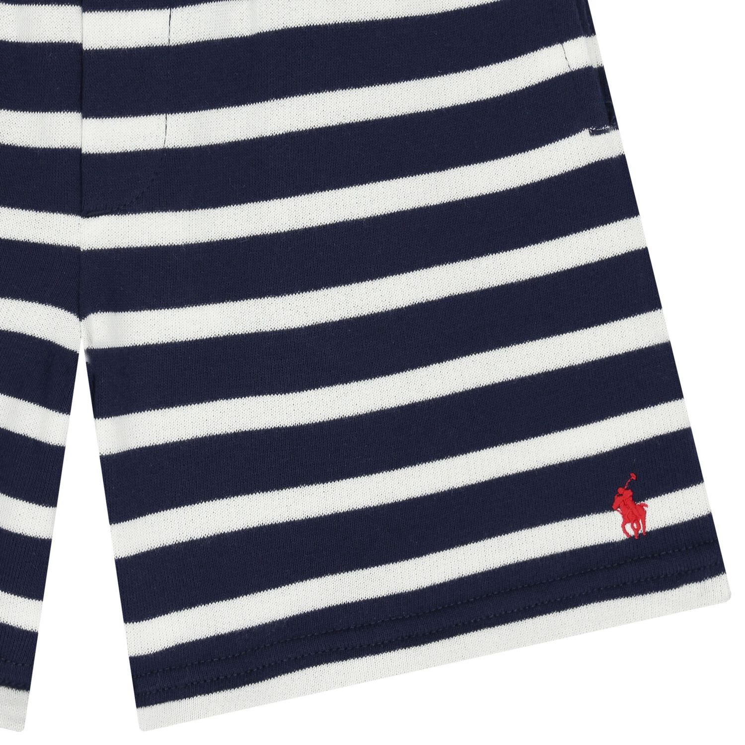 Boys Navy Blue & White Shorts, 1, hi-res