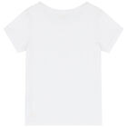 Girls White Logo T-Shirt, 1, hi-res