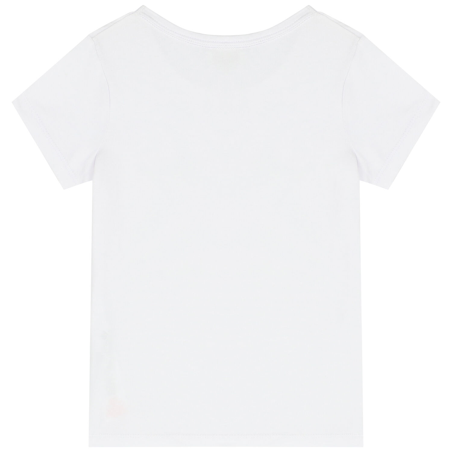 Girls White Logo T-Shirt, 1, hi-res