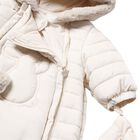 Beige Logo Snowsuit, 1, hi-res