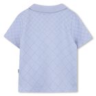 Younger Boys Blue Logo Polo Shirt, 1, hi-res