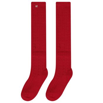 Girls Red Socks