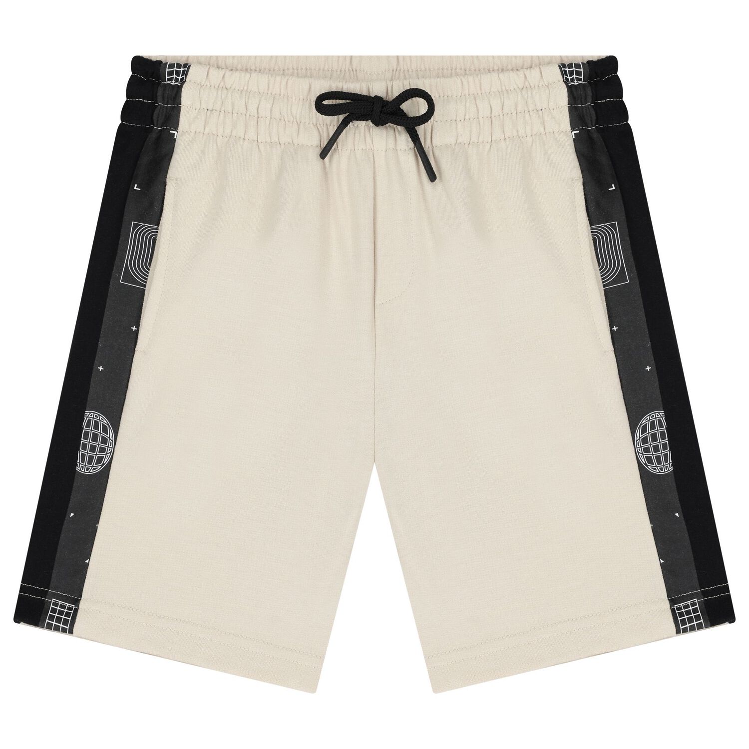 Boys Beige Shorts Set, 1, hi-res image number null