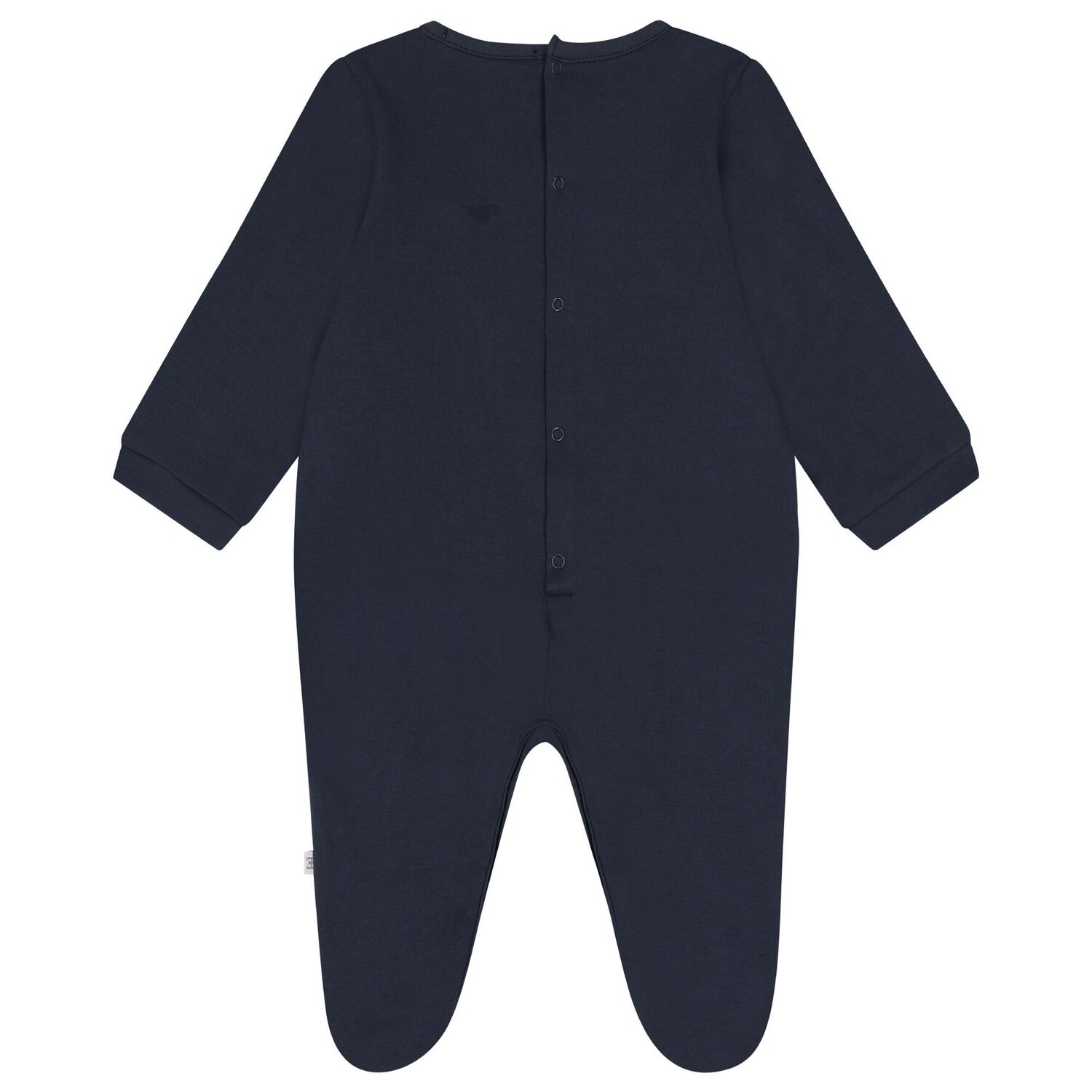 Baby Boys Navy Blue Logo Babygrow, 2, hi-res