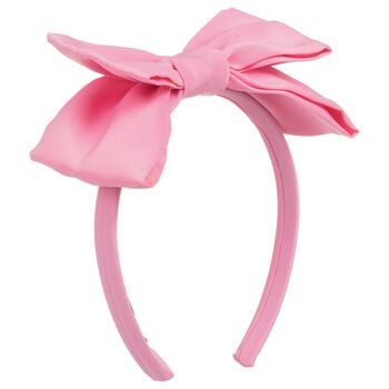 Girls Pink Bow Headband