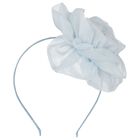 Girls Blue Flower Headband, 1, hi-res
