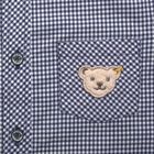 Younger Boys Navy Blue Teddy Shirt, 1, hi-res