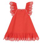 Younger Girls Red Dress Set, 1, hi-res