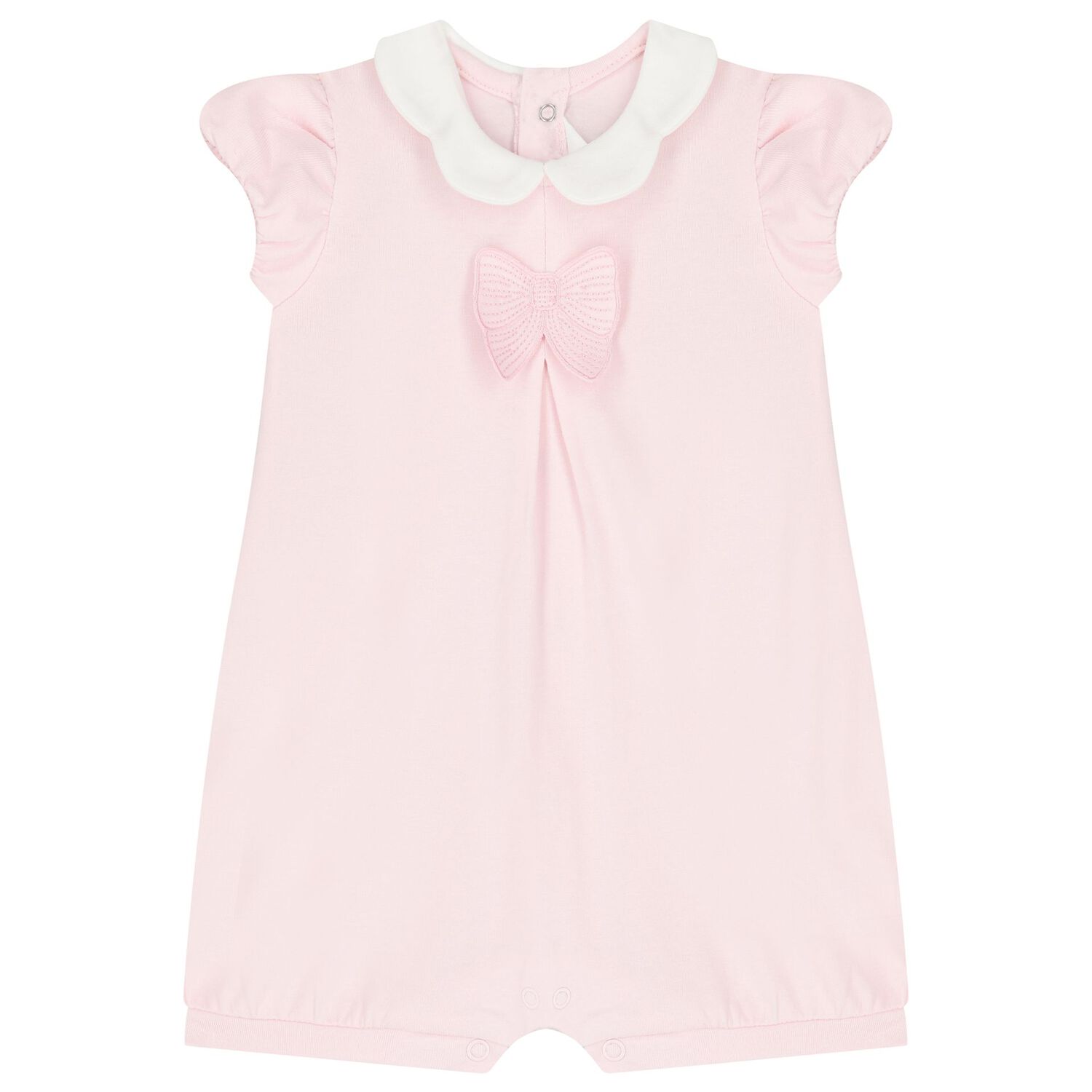 Baby Girls Pink Cotton Rompers ( 2-Pack ), 1, hi-res