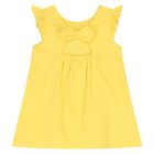 Younger Girls Yellow Fruits Dress, 1, hi-res
