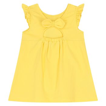 Younger Girls Yellow Fruits Dress