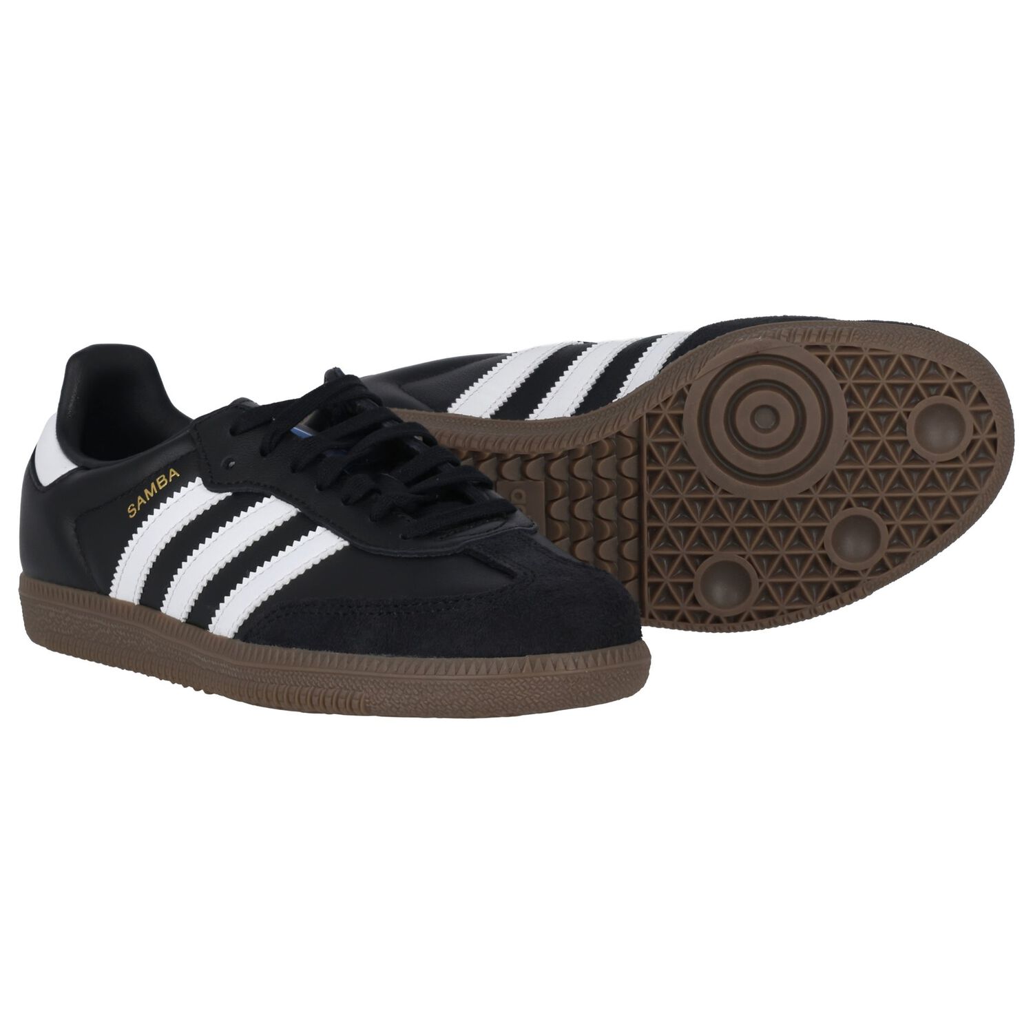 Black Logo Samba Trainers, 1, hi-res image number null