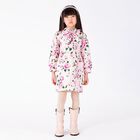 Girls Pink Floral Bow Dress, 1, hi-res