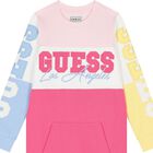 Girls Multi-Coloured Sweatshirt Dress, 1, hi-res