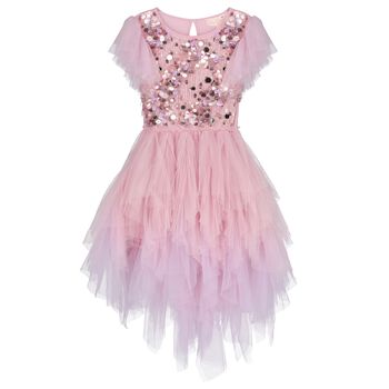 Girls Pink Embellished Dress 