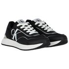 Black & White Logo Trainers, 1, hi-res