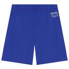 Boys Blue Varsity Tiger Shorts, 1, hi-res
