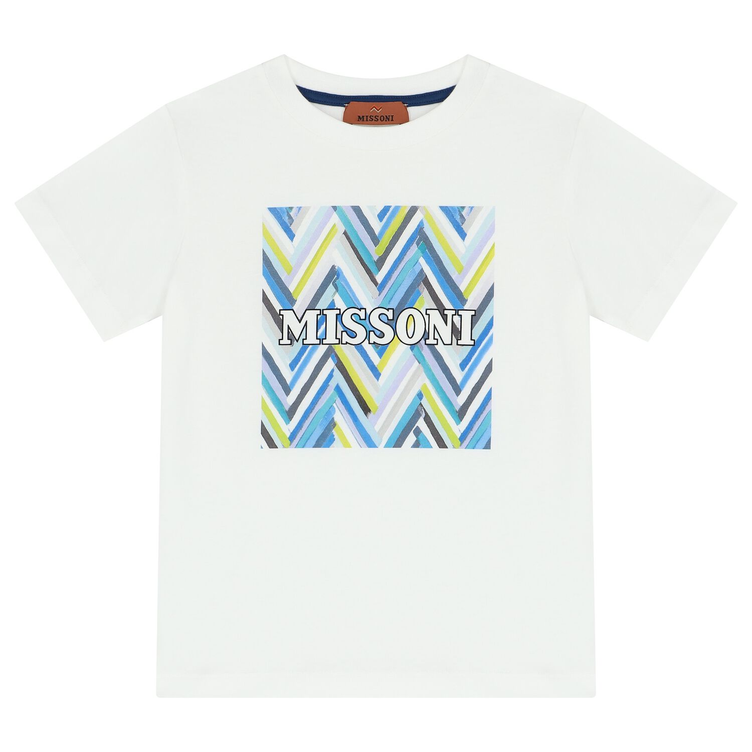 Boys White Logo T-Shirt, 1, hi-res