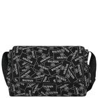 Black Logo Baby Changing Bag, 1, hi-res