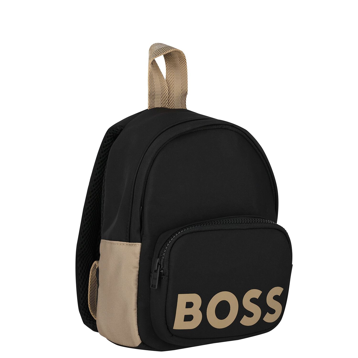 Boys Black Logo Backpack, 1, hi-res image number null