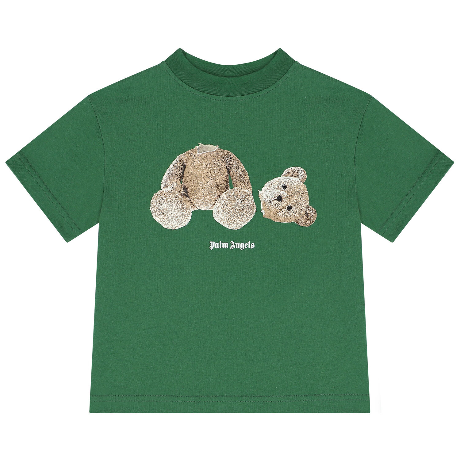 Green Teddy Bear Logo T-Shirt, 1, hi-res