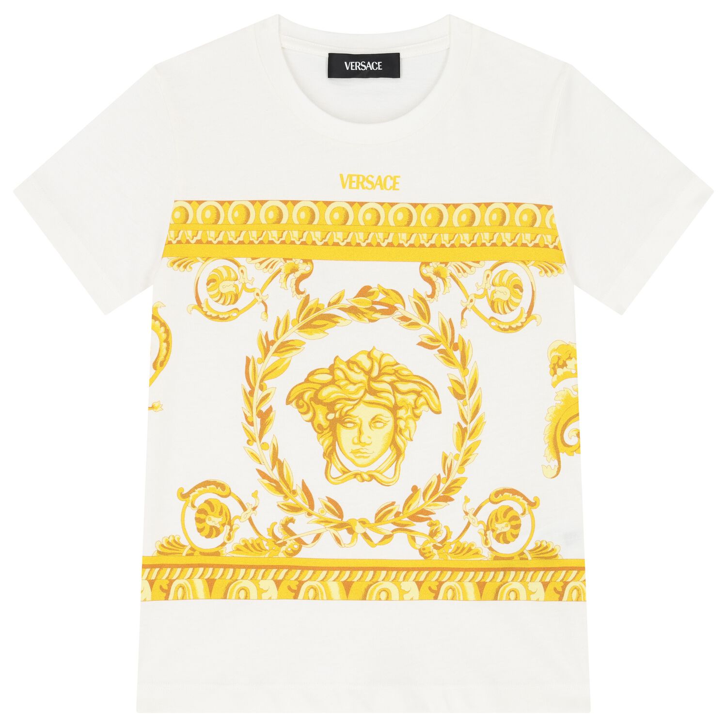 Boys Ivory Medusa Logo T-Shirt, 1, hi-res image number null