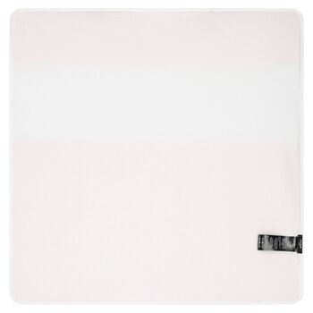 Baby Girls White & Pink Blanket