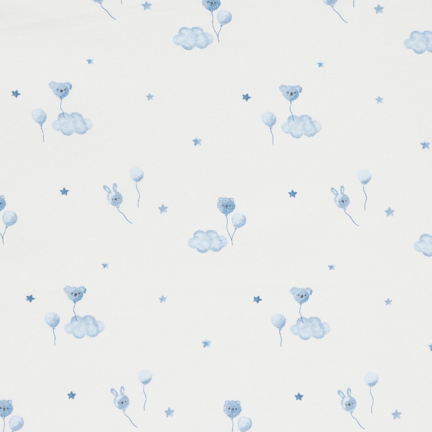 Baby Boys Blue & White Teddy Bear Gift Set, 3, hi-res